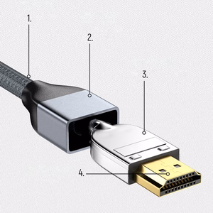 Wozinsky HDMI 2.1 -kaapeli 8K 60 Hz 48 Gbps / 4K 120 Hz / 2K 144 Hz 2 m hopea (WHDMI-20)