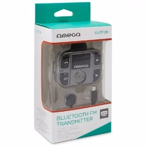 FM-modulaattori Omega OUTF28 (AUX, SD, USB, LCD)