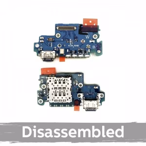 Charging Port Compatible With Samsung A536 A53 5G with Flex / Silver (Disassembled)
