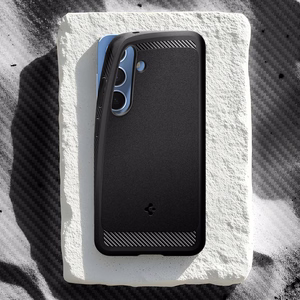 Spigen Rugged Armor Mag MagSafe suojakuori Samsung Galaxy S25 -puhelimelle - matta musta