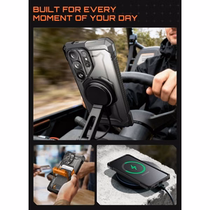 Supcase UB Grip Mag MagSafe Suojakuori Samsung Galaxy S26 Ultralle - Musta