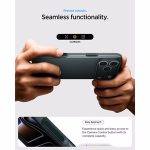 Spigen Thin Fit MagSafe -suojakuori iPhone 18 Pro / 17 Pro -malleille, vihreä