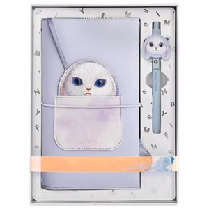 NIMMY set 2in1 notebook + pen BIG EYED PET 2.0 Rabbit purple