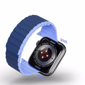 Magneettinen Apple Watch SE, 9, 8, 7, 6, 5, 4, 3, 2, 1 (41, 40, 38 mm) Dux Ducis Hihna (LD Version) - sininen