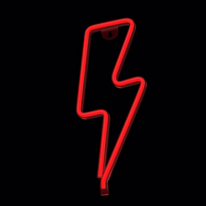 Neon LED-valo BOLT punainen Bat + USB FLNE06 Forever Light