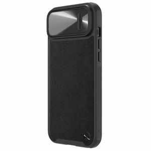 Nillkin CamShield Nahka S Kotelo iPhone 14 kotelo suojus kameran kansi musta