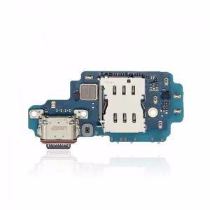 Latausliitin yhteensopiva Samsung S918 S23 Ultran kanssa flex-kaapelilla / hopea OEM