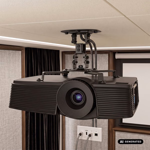 Maclean MC-200 B projektorin kattoteline, 54–320 mm, enintään 13,5 kg, 360° kääntyvä