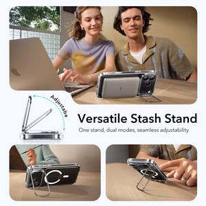 ESR Classic Hybrid Kickstand MagSafe Suojakuori iPhone 17 Pro Max:lle - Kirkas