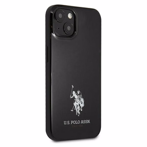 US Polo USHCP13SUMHK iPhone 13 mini 5.4" musta/musta kovakotelo Hevoset Logo