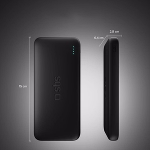 SBS Infinity Power Bank 20000mAh 10W LiFePo₄ USB-A USB-C - musta