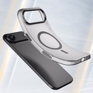 Magneettinen Abrasive iPhone 17 Air Suojakuori MagSafe-yhteensopiva - Matta Musta