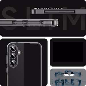JM ANTI-BACTERIA TPU -suojakuori Galaxy A55 5G -mallille, läpinäkyvä