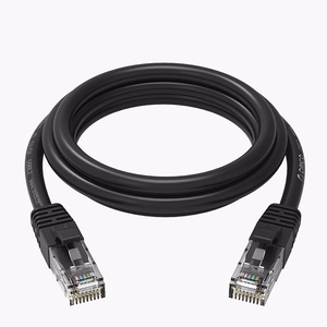 Orico PUG-C6 CAT6 1000Mbps RJ45 Ethernet-verkkokaapeli LAN pyöreä 30m - musta