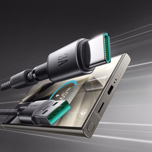 Joyroom S-A50 Unlimited Series 3A USB-A - USB-C -kaapeli magneettisella kaapelinorganisaattorilla 1,2 m - harmaa
