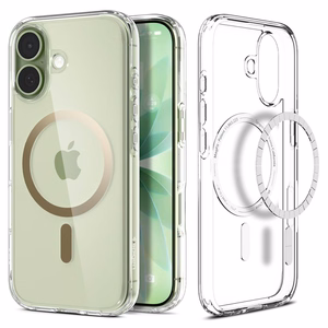 Spigen Ultra Hybrid Mag Magsafe Suojakuori iPhone 17:lle kirkas/kultainen
