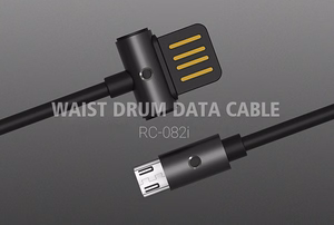 REMAX Waist Drum RC-082m Kaapeli - USB - Micro USB - harmaa