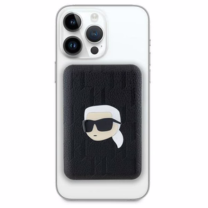 Karl Lagerfeld Powerbank induktiivinen KLPB5FPGKSKIHK 16W 5000mAh musta/musta Karl Head Pin MagSafe