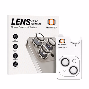 Kameran linssin suojalasi Tel Protect 3D Lens kameralle iPhone 15/15 Plus kirkas (2 kpl)