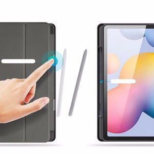 Dux Ducis DOMO -taittosuojakuori kynälokerolla Samsung Tab S6 Lite P610/P613/P615/P619 musta
