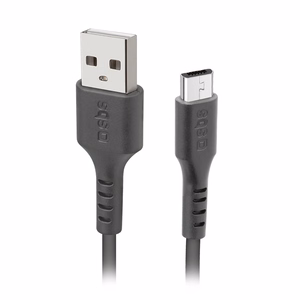 SBS LTHL200 USB-A - Micro-USB Kaapeli 1m - musta
