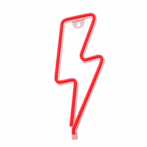Neon LED-valo BOLT punainen Bat + USB FLNE06 Forever Light