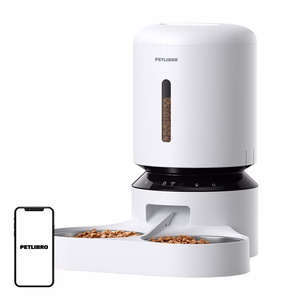 Petlibro Granary ruoka-automaatti kaksoiskulholla, Wifi, 5L (valkoinen)