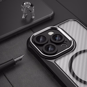 Leading Series MagSafe Silikoninen Suojakuori iPhone 16 Pro Max:lle - Musta