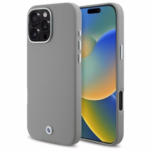 BMW Sign Full Wrapped Metal MagSafe suojakuori iPhone 16 Pro Max:lle - harmaa