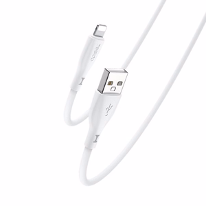 Yesido CA119 silikoonikaapeli 12 W USB / Lightning 1 m 2,4 A valkoinen