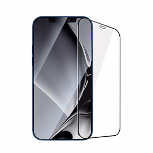 Karkaistu lasi metallireunuksella iPhone 12 / 12 Pro 6,1:lle musta reunus