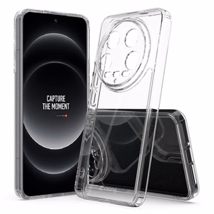 Crong Crystal Shield Cover suojakuori Xiaomi 14 Ultra -laitteelle, läpinäkyvä