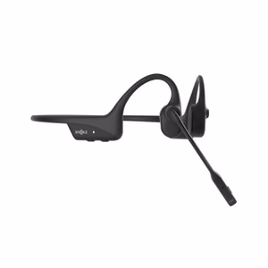 SHOKZ OpenComm2 2025 langattomat Bluetooth-luunjohtokuulokkeet videokokouksiin USB-C-latauksella, melunvaimentavalla mikrofonilla, musta