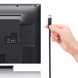 Kaapeli USB C - USB C Forcell F-Energy QC4.0 PD 5A 100W E-mark / 4K / Thunderbolt / 20Gbit/s 1 m C391 musta