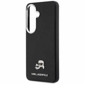 Karl Lagerfeld Saffiano KC Metal Logo MagSafe suojakuori Samsung Galaxy S26 musta