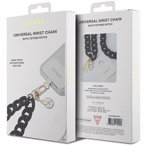 Guess nauha GUOUCBMC4MK musta HDSP Large Chain Acrylic 4G Charm