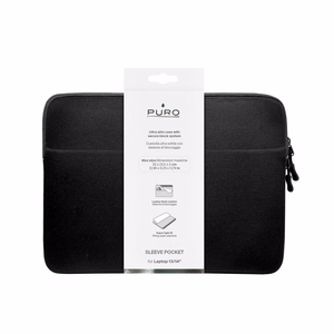 Puro Slim Pocket 13" Laptop Bag - Black