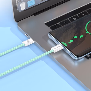 Blavec Cable Candy punottua - Type C - Lightning - PD 20W 2,4A 2 metriä Apple CarPlay (CCA-CL24GN20) vihreä