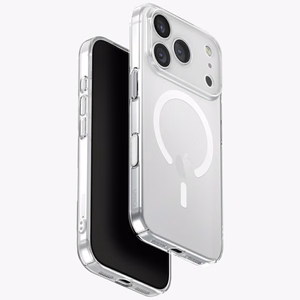 Uniq Airsuit Magclick Lataussuojakuori iPhone 17 Pro:lle - Läpinäkyvä