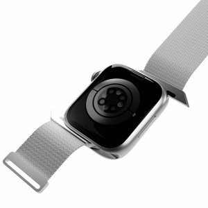 Puro Milanese Ruostumaton teräs Hihna Apple Watch 42 / 44 / 45 / 49 mm:lle - Hopeinen