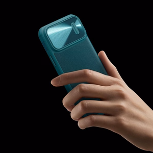 Nillkin CamShield Nahka S Kotelo iPhone 14 Pro Max kotelo kameran suojus musta