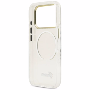 Guess IML Script Metal MagSafe Suojakuori iPhone 17 Pro:lle - Kirkas