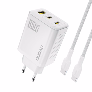 Dudao A29C 65W GaN Seinälaturi + USB-C Kaapeli - Valkoinen