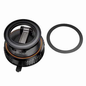 Musta imukupillinen Hoco H105 -autopuhelinteline, MagSafe-yhteensopiva