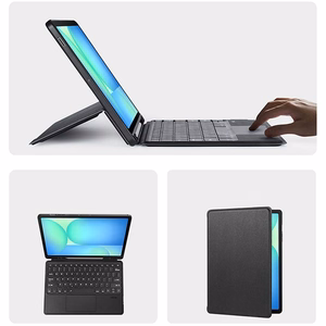Dux Ducis DK taitettava suojakuori langattomalla näppäimistöllä Samsung Tab S10 FE Plus musta