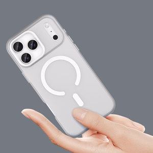Magneettinen Abrasive iPhone 17 Pro Suojakuori MagSafe-yhteensopiva - Matta Valkoinen