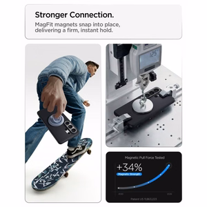 Spigen Nano Pop Mag MagSafe suojakuori Samsung Galaxy S26 Ultra:lle musta