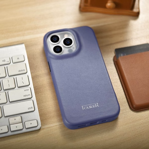 iCarer CE Premium Nahka Folio Case iPhone 14 Pro Max Magneettinen Flip Nahka Folio Case MagSafe Light Purple (WMI14220716-LP)