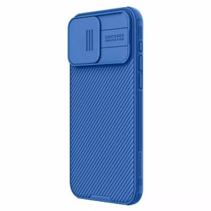 Nillkin CamShield Pro PC+TPU Suojakuori iPhone 15 Pro:lle sininen