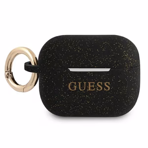 Guess Silikoni Glitter kotelo AirPods Pro:lle - Musta
